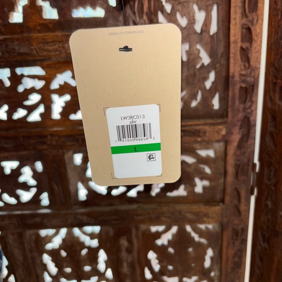 Levi’s Quilted, Plaid, Double Breasted Coat w/ High Pile Fleece Collar, NWT - Picture 2 of 3